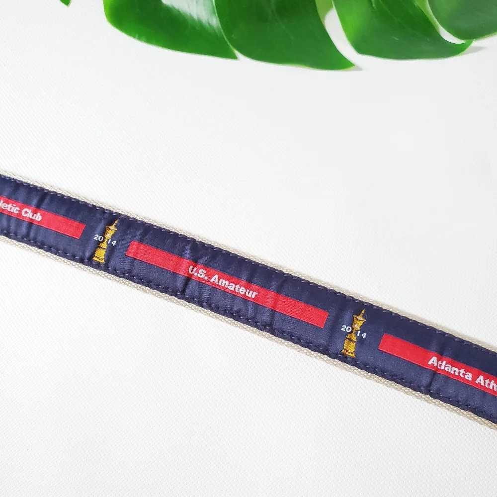 Boys Leather & Canvas webbing like new belt Sz Small